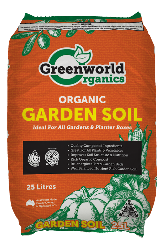 25L bag Greenworld Organics garden soil